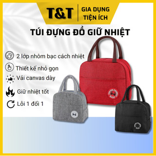 Túi giữ nhiệt, túi đựng hộp cơm văn phòng cao cấp, túi đựng đồ chống thấm nước, Tutustore