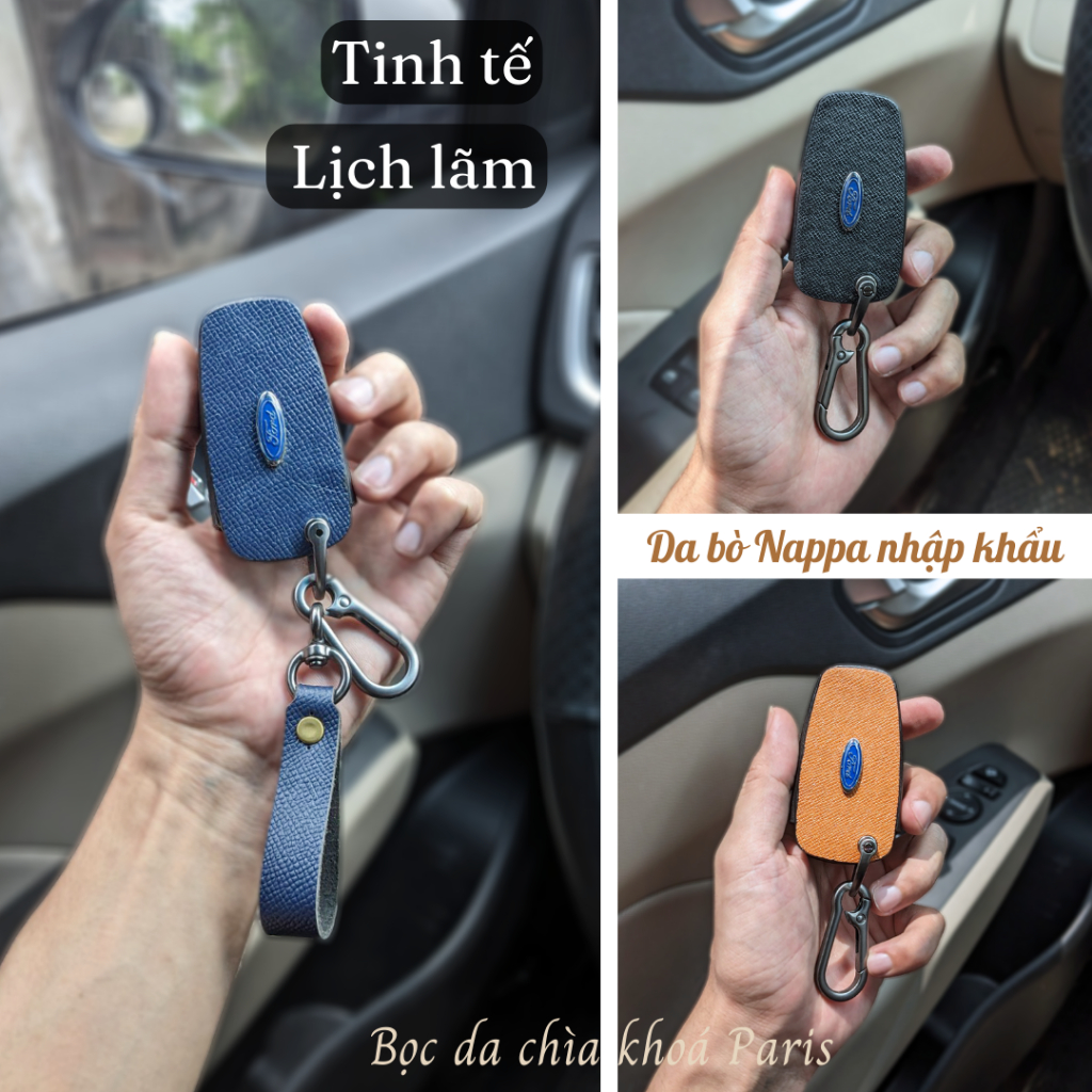 Bọc chìa khoá Ford Raptor Wildtrak Ecosport XLT  sang trọng,bao da ốp chìa khoá ô tô Ford trẻ trung