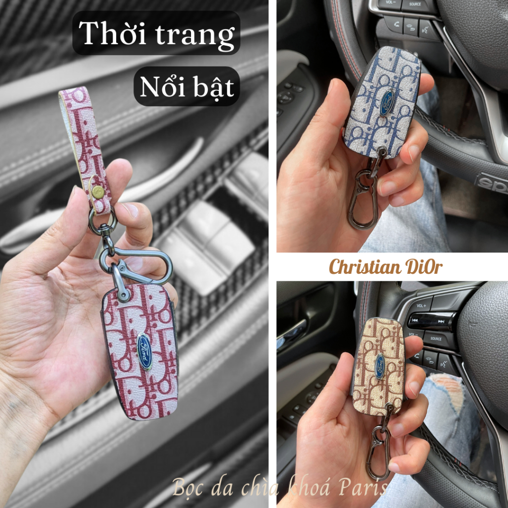 Bọc chìa khoá Ford Raptor Wildtrak Ecosport XLT  sang trọng,bao da ốp chìa khoá ô tô Ford trẻ trung