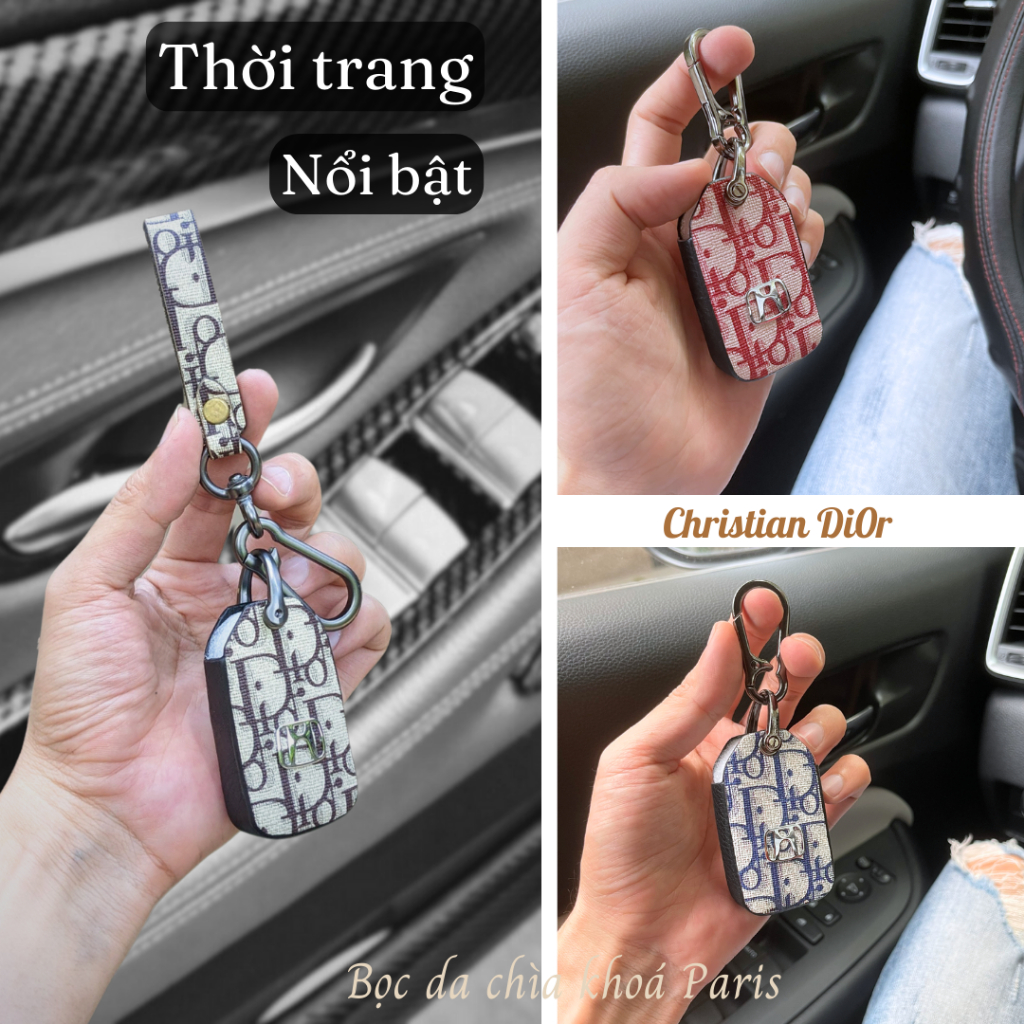 Bọc chìa khoá Honda City,Civic,Crv  sang trọng,bao da ốp chìa khoá ô tô hyundai da thật trẻ trung