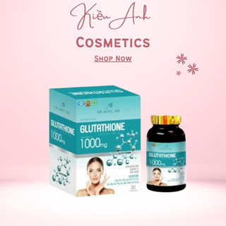 Viên uống glutathione 1000mg viên uống trắng da giảm nám mờ tàn nhang da đẹp mịn màng hộp 30 viên