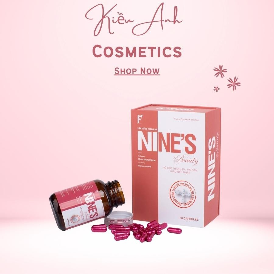 Viên uống NINES'S BEAUTY trắng da mờ nám tàn nhang hộp 30 viên