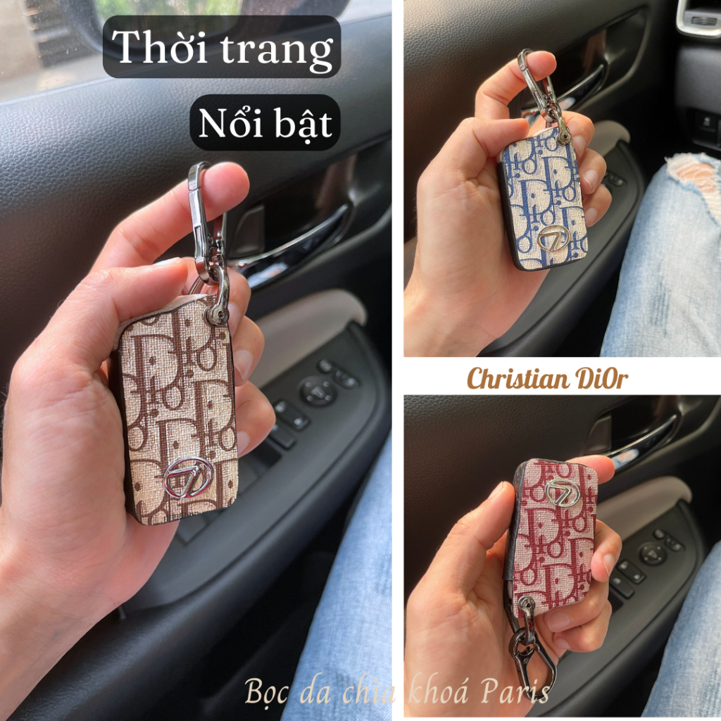 Bọc chìa khoá Lexus sang trọng, ốp chìa khoá ô tô lexus, bao da chìa khóa lexus da thật trẻ trung