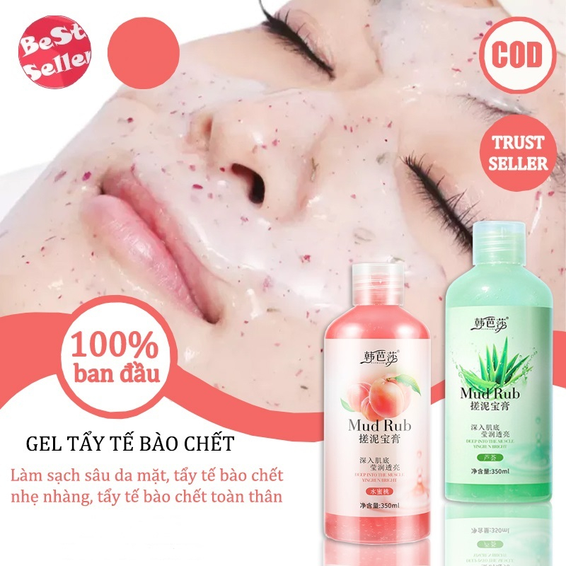 Gel Lột Trái Cây Tẩy Tế Bào Chết Toàn Thân Làm Trắng Da Toàn Thân Nhanh Chóng 350ml Kem chà