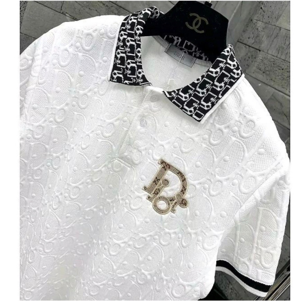 Áo thun nam ngắn tay có cổ họa tiết đơn giản lịch lãm!!!