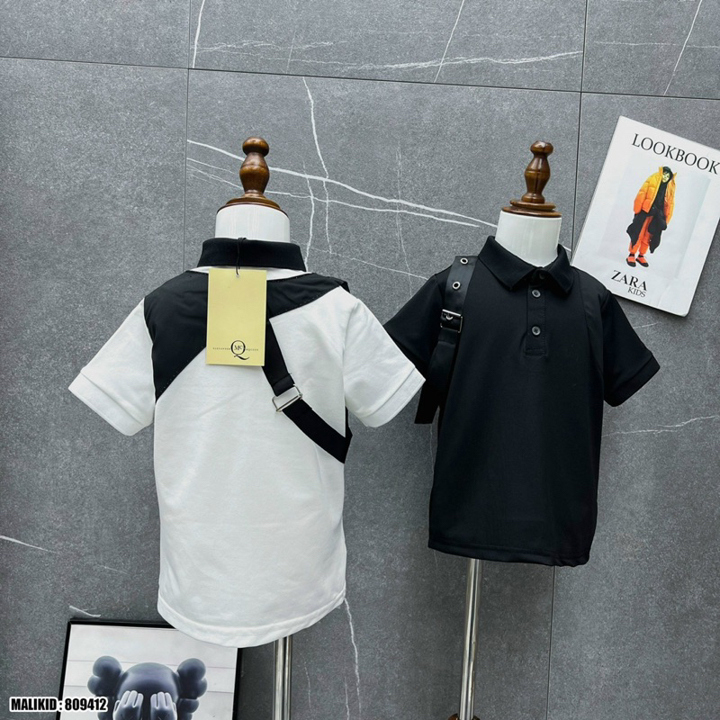 Áo polo MC QUEN phối vai hàng quảng châu sc bé trai