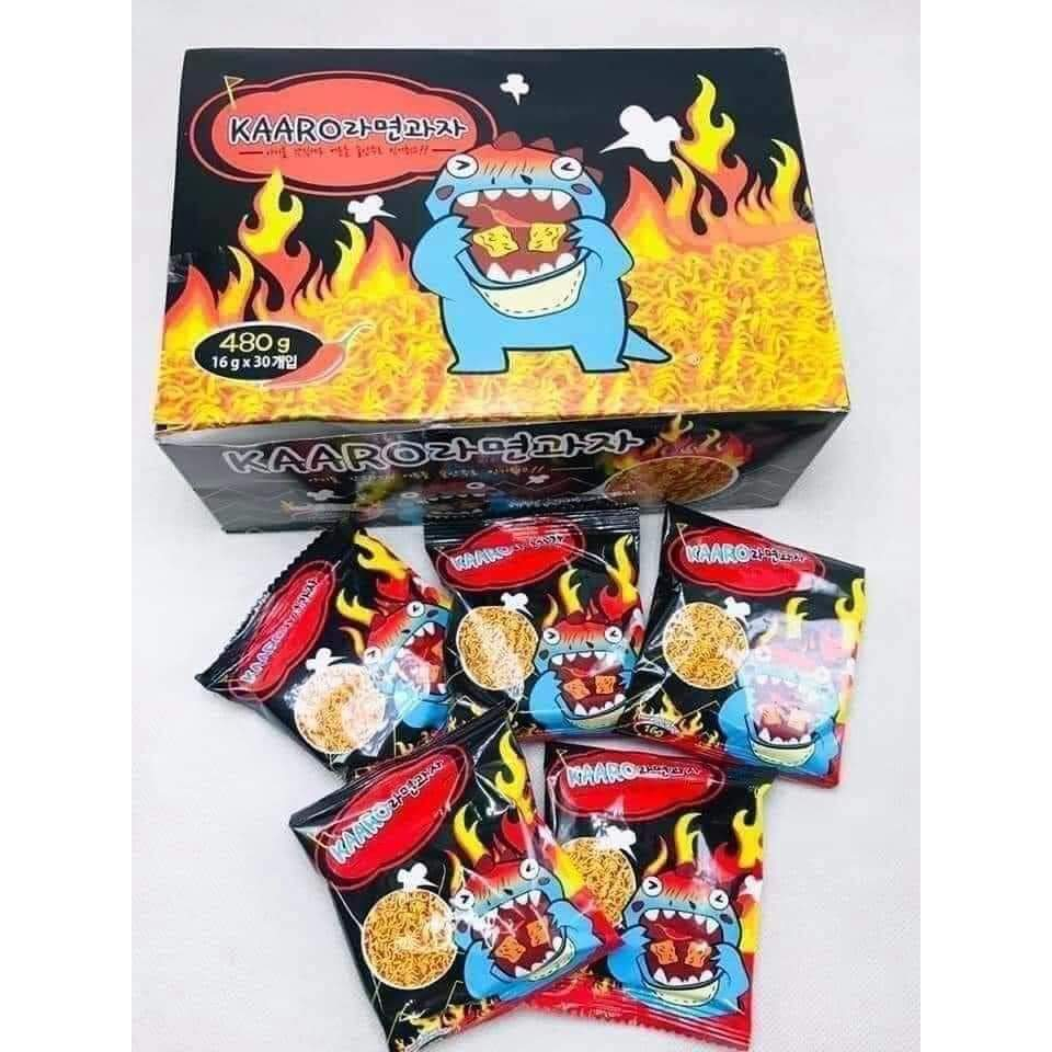 Mì Tôm Trẻ Em Hàn Quốc KAARO vị cay- Hộp 30 gói x16g