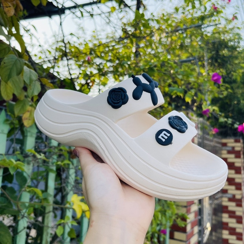 Dép lê 2 quai ngang tặng kèm sticker lạc đà siêu xinh 8003HY