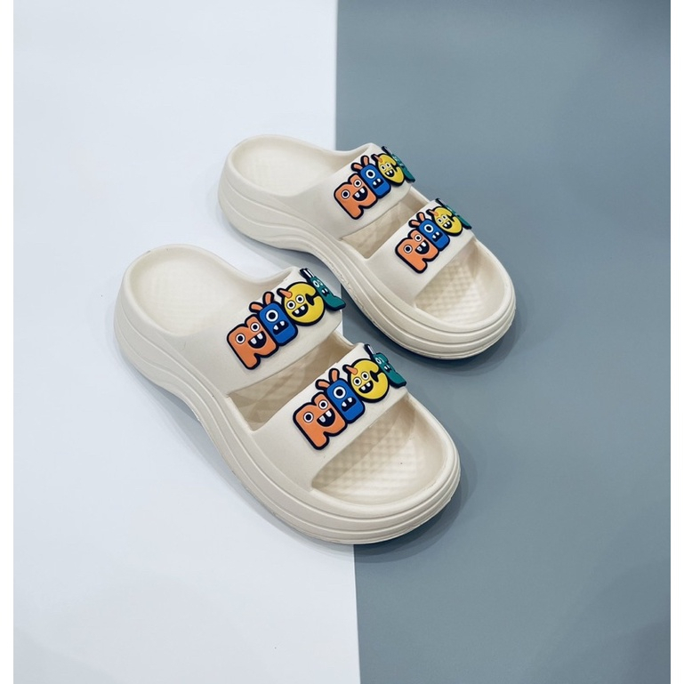 Dép lê 2 quai ngang tặng kèm sticker lạc đà siêu xinh 8003HY