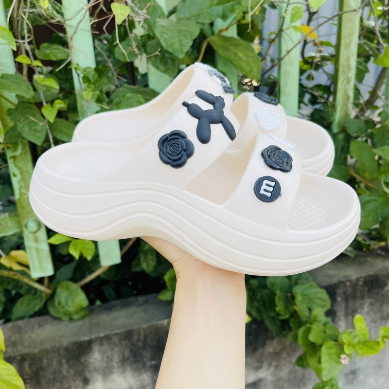 Dép lê 2 quai ngang tặng kèm sticker lạc đà siêu xinh 8003HY