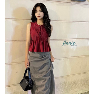 Áo linen babydoll xếp ly sát nách