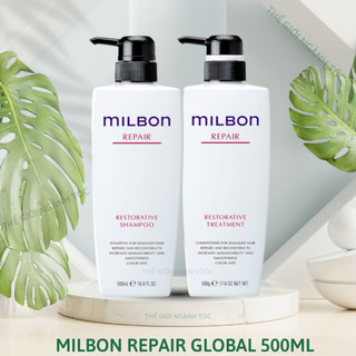 Dầu gội xả milbon repair phục hồi tóc yếu và hư tổn 500ml