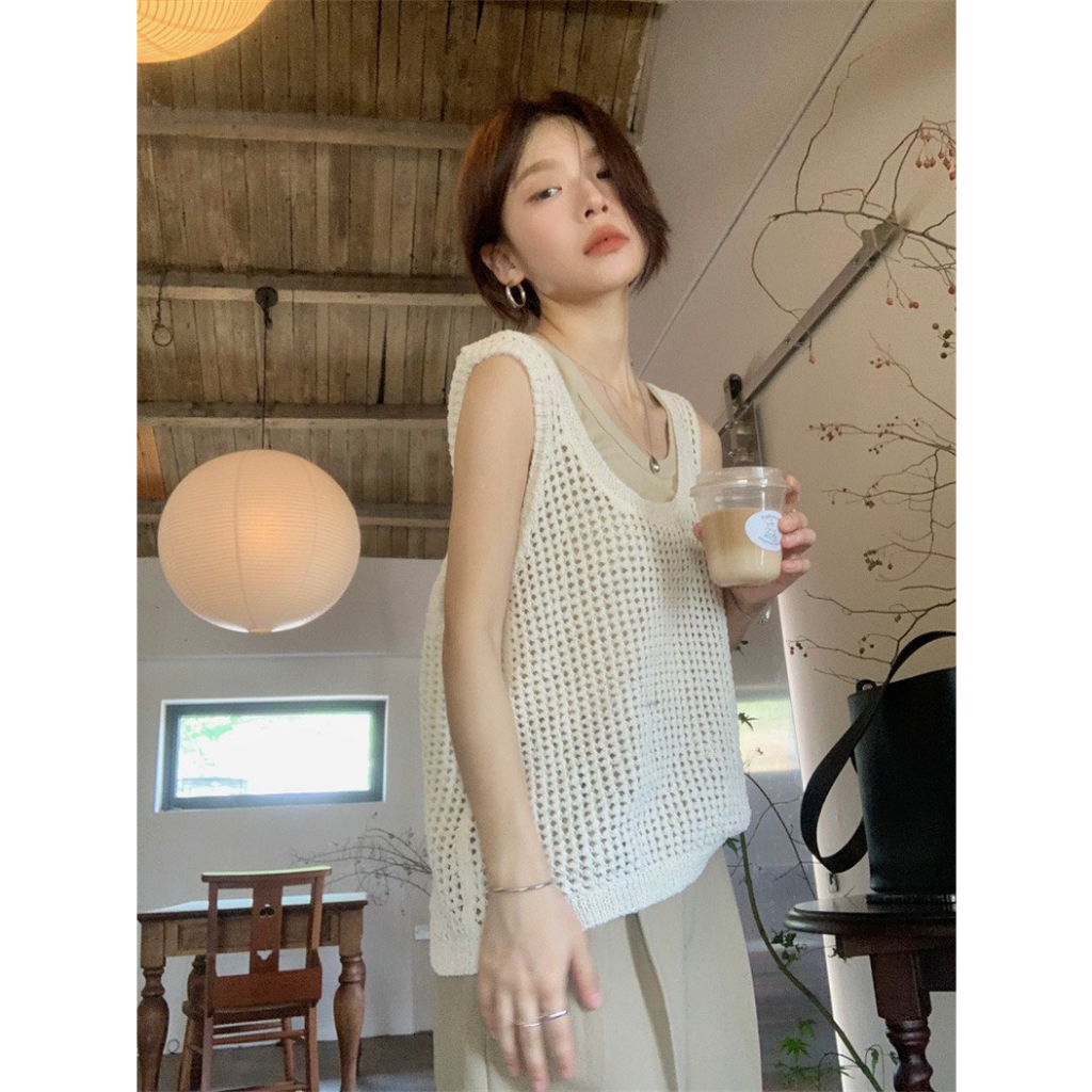 Áo 2 dây lưới ren dáng dài 1993s Boutique
