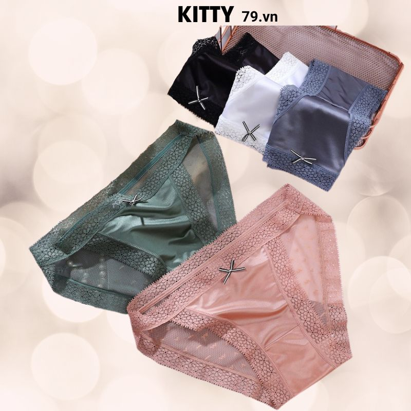 Quần lót nữ ren su cao cấp mềm mại kháng khuẩn sexy gợi cảm KT330