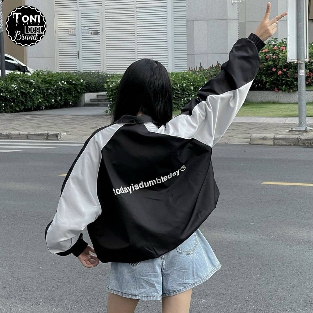 Áo Khoác Dù phối 2 lớp todayisdumbleday - Áo Khoác Gió nam nữ Unisex