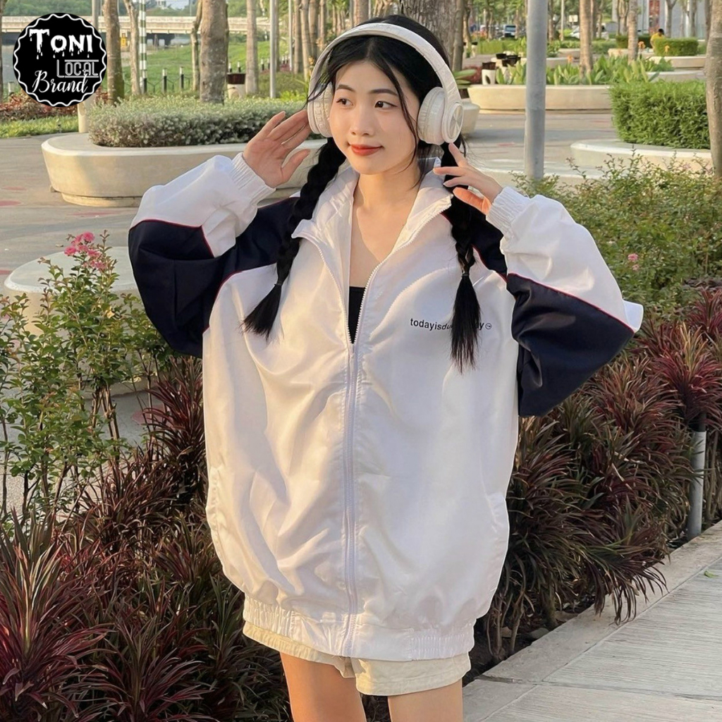 Áo Khoác Dù phối 2 lớp todayisdumbleday - Áo Khoác Gió nam nữ Unisex