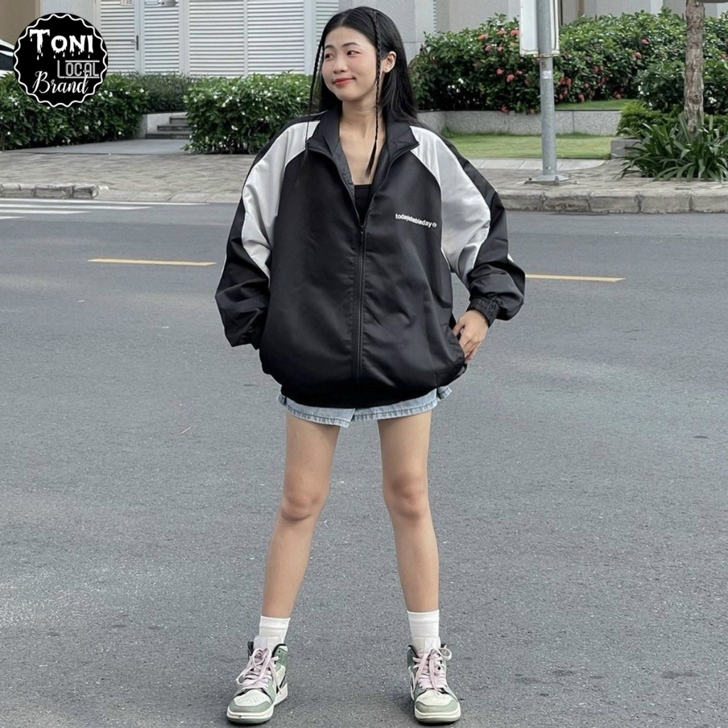 Áo Khoác Dù phối 2 lớp todayisdumbleday - Áo Khoác Gió nam nữ Unisex
