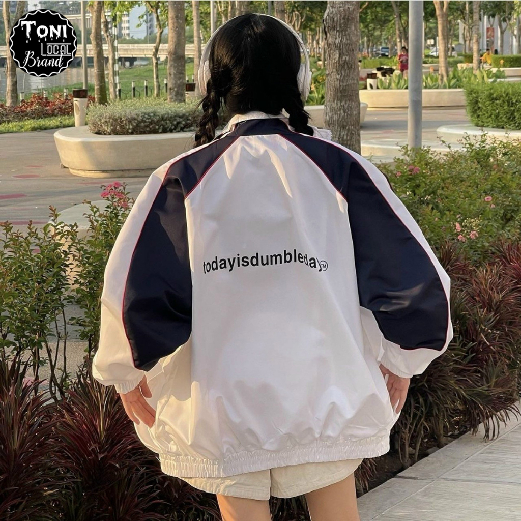 Áo Khoác Dù phối 2 lớp todayisdumbleday - Áo Khoác Gió nam nữ Unisex
