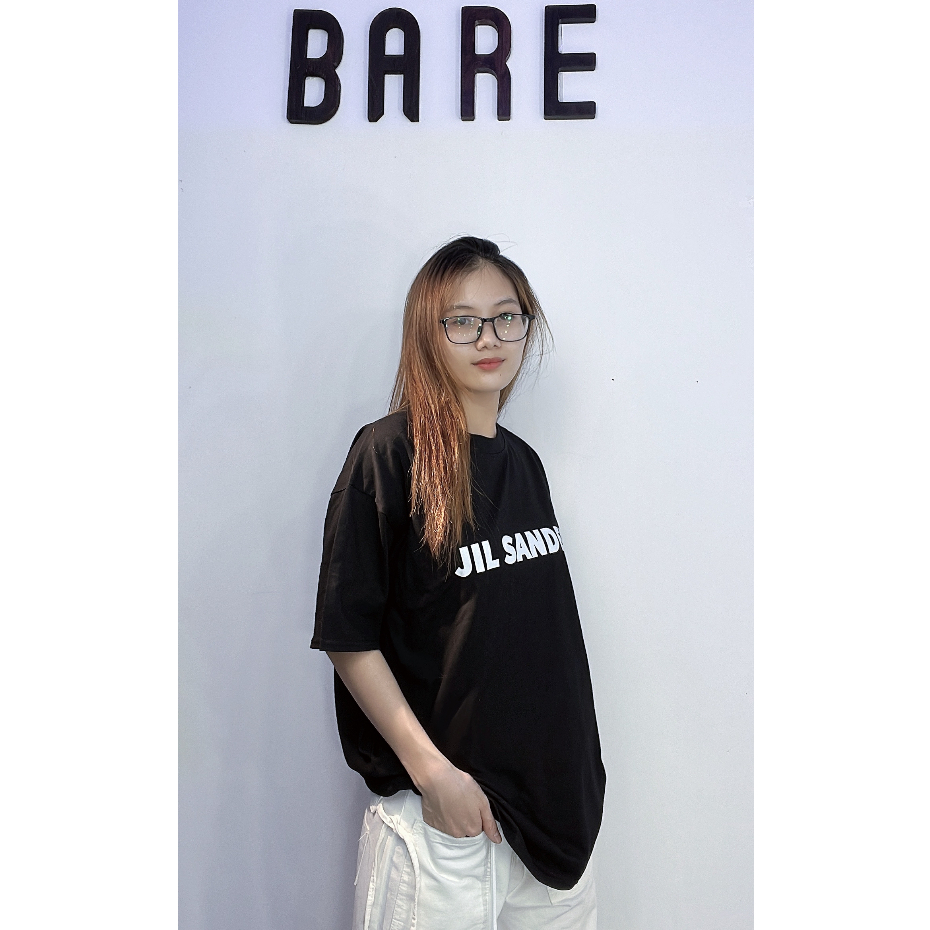 BARE Áo thun tay lỡ unisex  3158 JIL SANDER - Áo phông nam nữ form rộng chất vải cotton khô dày dặn 3158 JIL SANDER | BigBuy360 - bigbuy360.vn