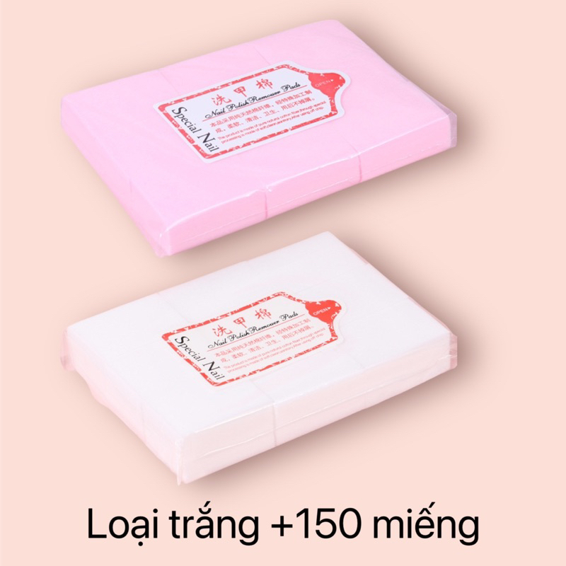 Giấy lau gel nail loại cứng ko xù 5 màu đa dạng