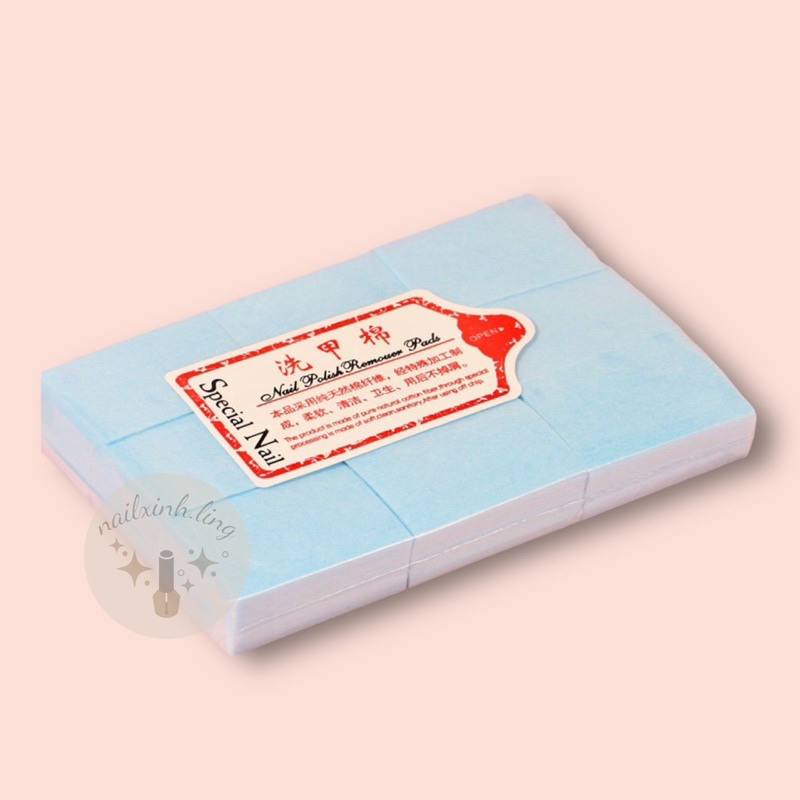 Giấy lau gel nail loại cứng ko xù 5 màu đa dạng