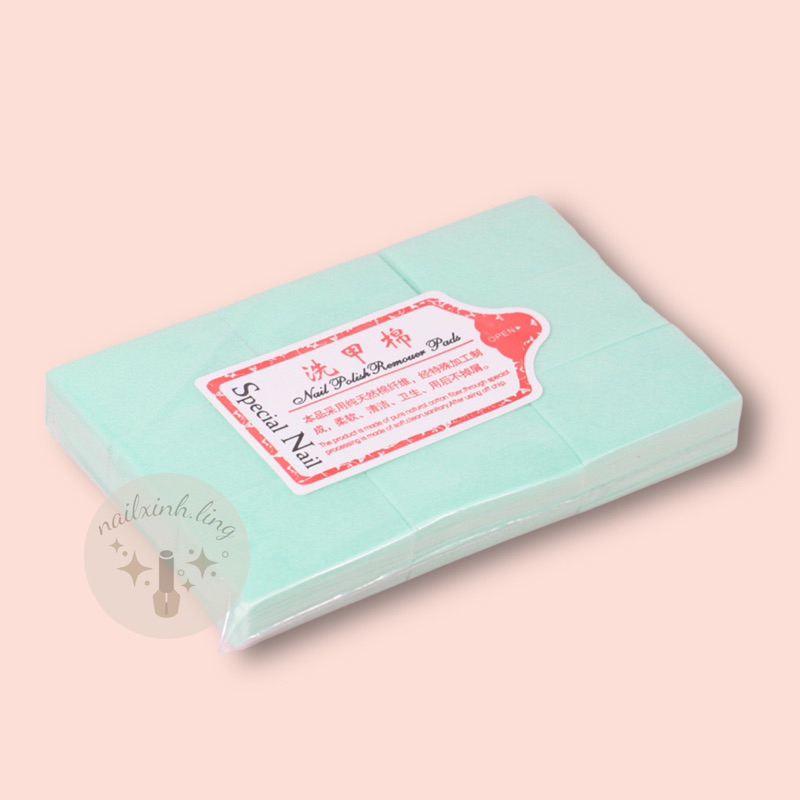 Giấy lau gel nail loại cứng ko xù 5 màu đa dạng