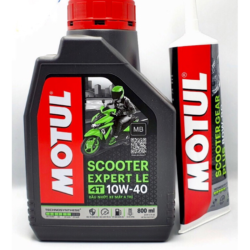 combo nhớt motul tay ga 800 ml và nhớt hộp số 120 ml