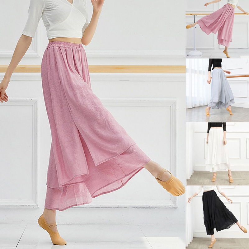 Quần ống rộng nữ cho múa cổ trang Trung Quốc Q20 - Đồ Múa Tịnh Nhi