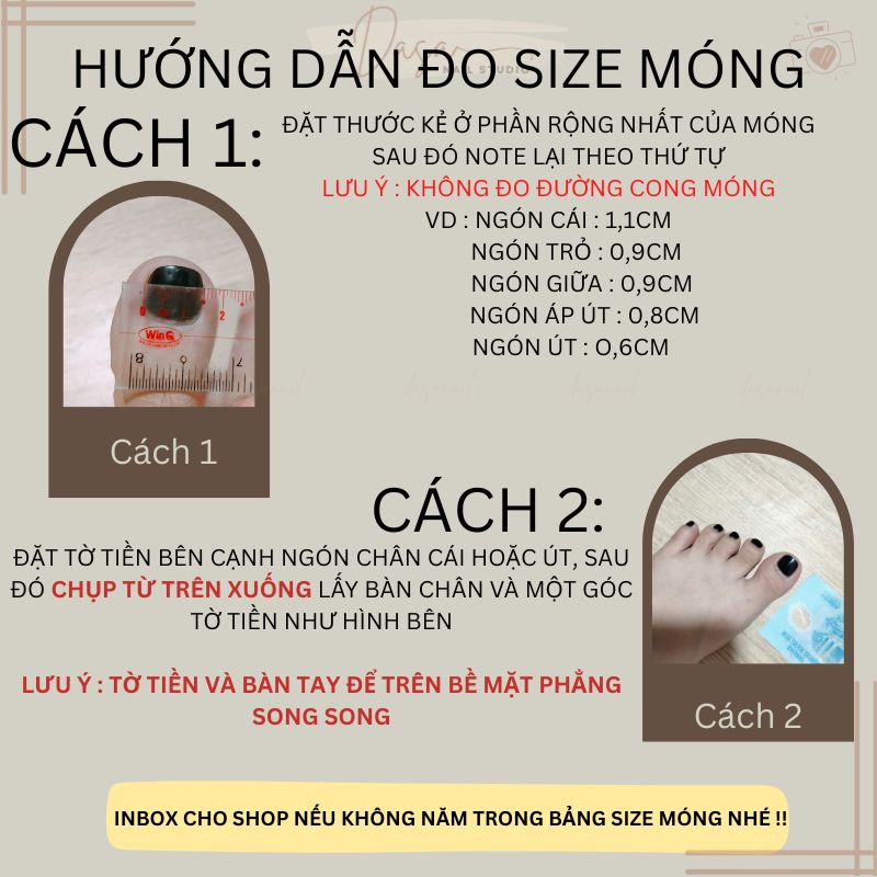 Móng chân giả NGẮN màu trắng kem nail box chân GIÁ RẺ đẹp đơn giản thích hợp đi chơi chụp ảnh tặng keo dán móng