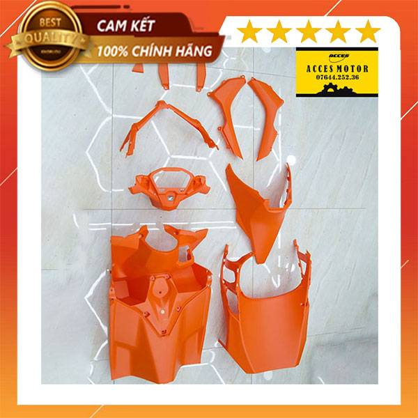 Dàn áo Click cam gồm 10 món nhựa cam chính hãng Thái Lan