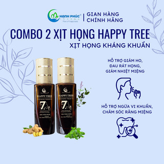 Combo Xịt Họng Kháng Khuẩn Flow Of Happiness 2 lọ