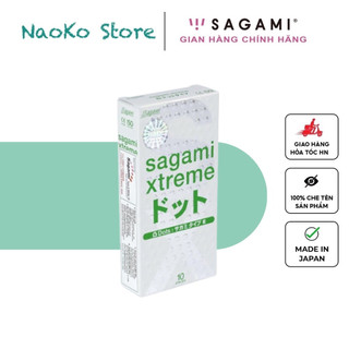 [CHÍNH HÃNG] Bao Cao Su Sagami Extreme White Gân Gai Hộp 10c- Xuất Xứ Nhật Bản