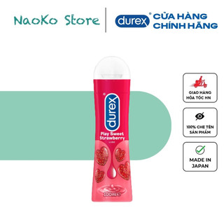 [ CHÍNH HÃNG] Gel Bôi Trơn DUREX STRAWBERRY Hương Dâu Tạo Ẩm Tự Nhiên - 100ml