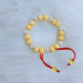 Vòng dâu tằm cho bé trai và bé gái mix bi bạc. D1