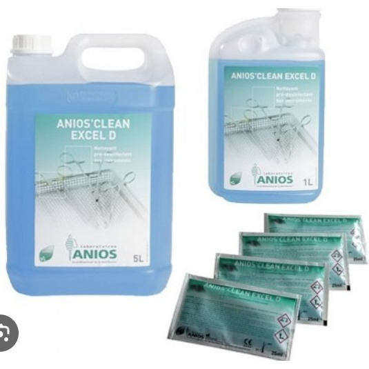 Anios’ Clean Excel D Dung dịch làm sạch và tiền khử khuẩn dụng cụ y tế