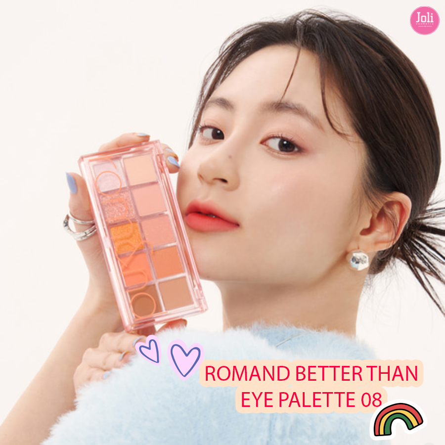 Bảng phấn mắt 10 màu siêu lấp lánh Hàn Quốc Romand Better Than Palette 7.5g