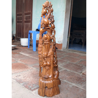 Tượng gỗ Bach Xanh - Cao 50 cm