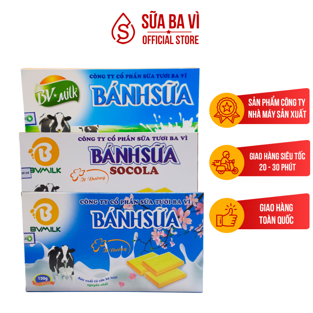 Bánh Sữa Ba Vì - Loại 150g