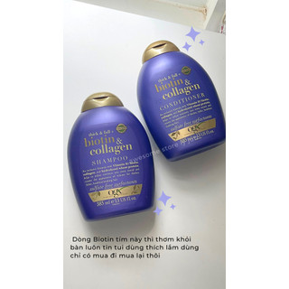 Cặp gội xã BIOTIN & COLLAGEN tím 385ml