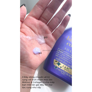 Cặp gội xã BIOTIN & COLLAGEN tím 385ml