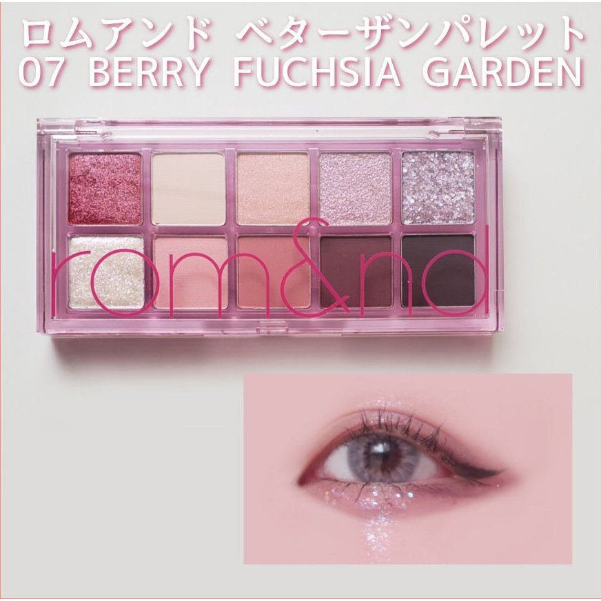 Bảng phấn mắt 10 màu siêu lấp lánh Hàn Quốc Romand Better Than Palette 7.5g