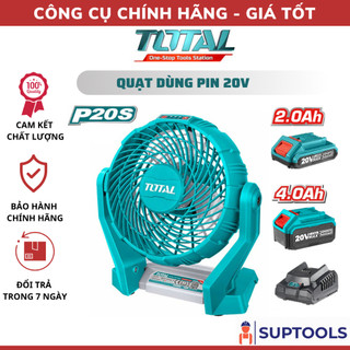 Total quạt dùng pin lithium‑ion 20v 7 inch tfali2007
