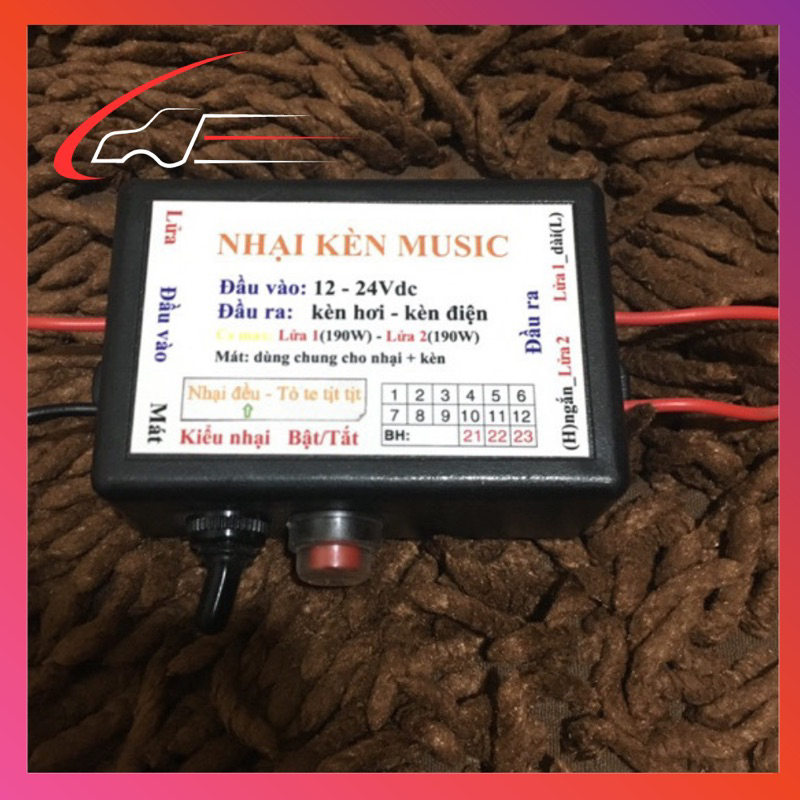 Nhại còi 3 tiếng, nhại kèn hơi kèn điện 3 chế độ chế cho mọi loại còi