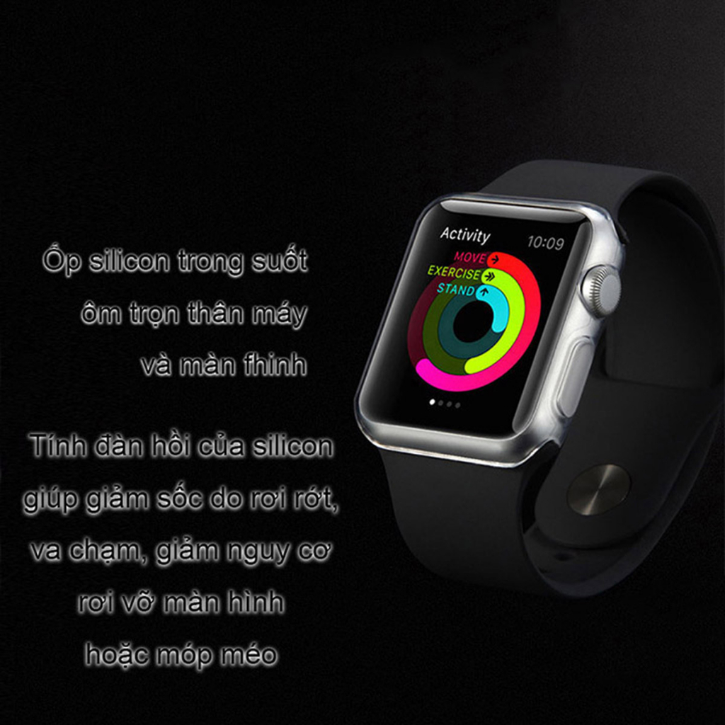 Ốp bảo vệ Apple Watch chống sốc toàn thân và màn hình - Cafe2fone