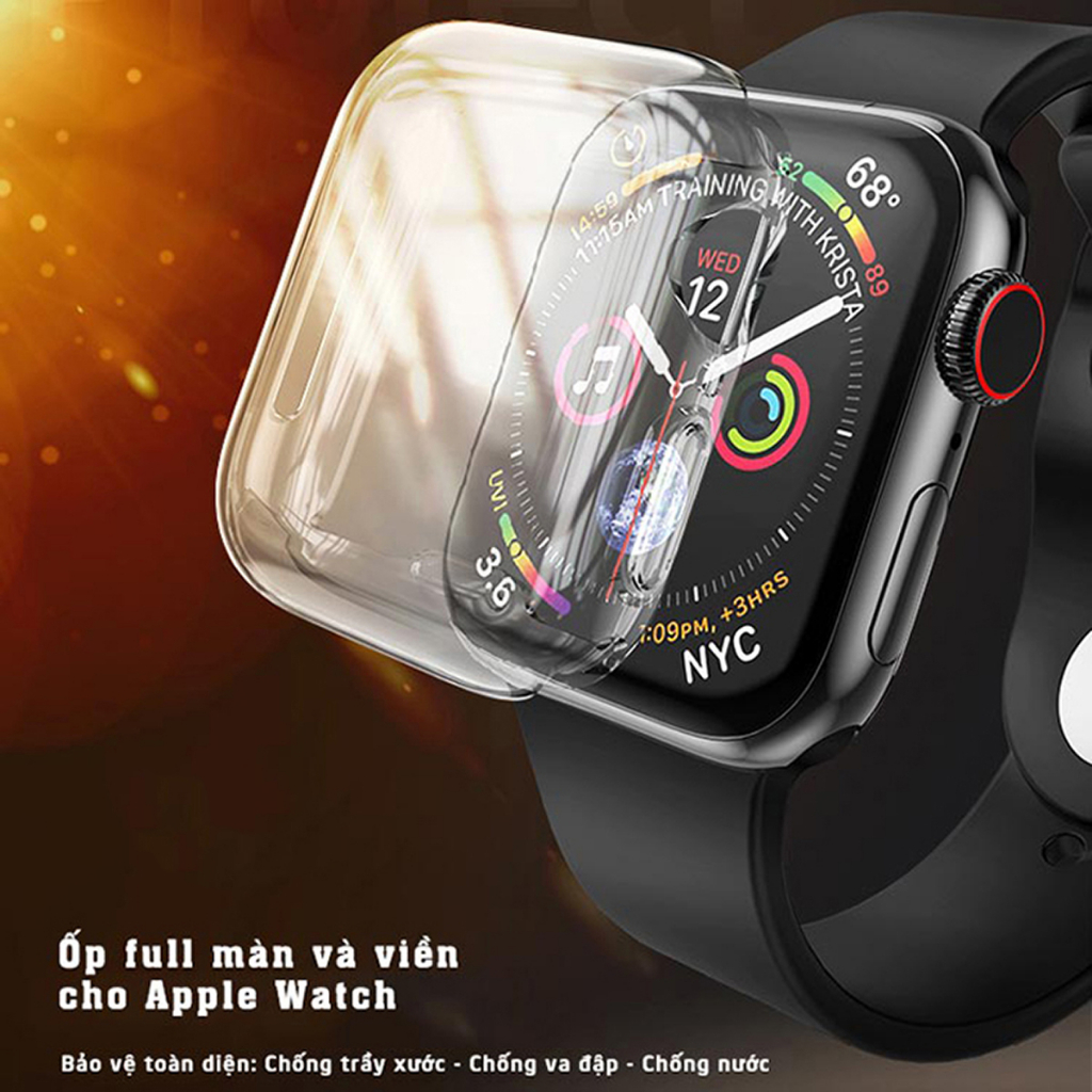 Ốp bảo vệ Apple Watch chống sốc toàn thân và màn hình - Cafe2fone