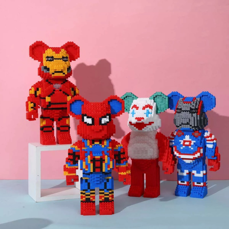 Bộ Đồ Chơi Lego Lắp Ráp Bearbrick Kích Thước 35cm ship tphcm 30 phút