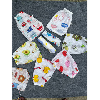 Quần đùi cotton giấy thoáng mát cho bé trai bé gái 4-15kg