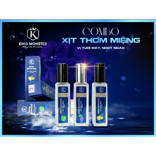 Xịt thơm miệng king monster nam nữ 20ml hương vị tự nhiên the mát