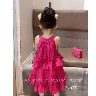 Váy tầng nhăn HB bé gái