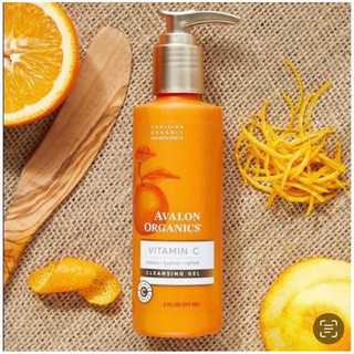 Gel rửa mặt vitamin c sáng da avalon organics